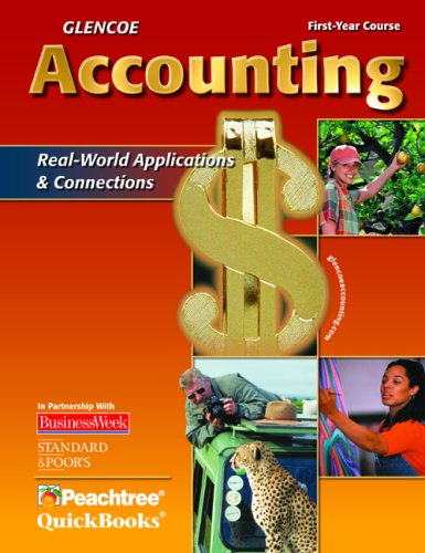Glencoe Accounting First Year Course Student Edition 1st Edition Glencoe Mcgrawhill