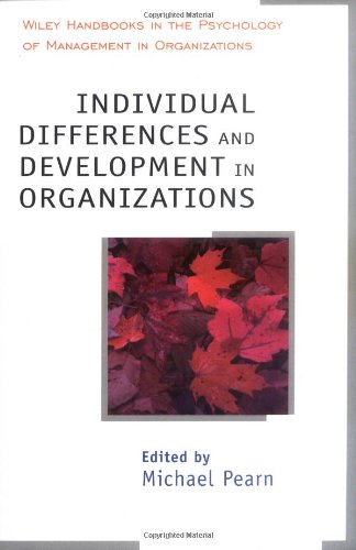 Individual Differences And Development In Organisations Michael Pearn