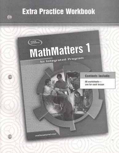 Mathmatters 1 An Integrated Program Extra Practice Workbook 1st Edition Mcgrawhill