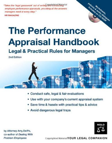 The Performance Appraisal Handbook Legal Practical Rules For Managers 2nd Amy Delpo Attorney