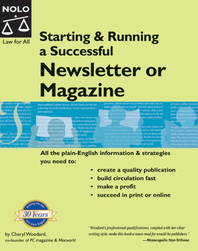 Starting Running A Successful Newsletter Or Magazine 4th Cheryl Woodard