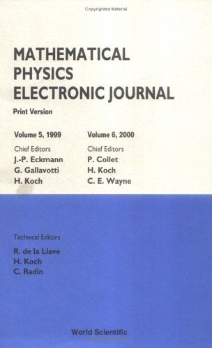 Mathematical Physics Electronic Journal 56 V 5 6 1st R De La Llave