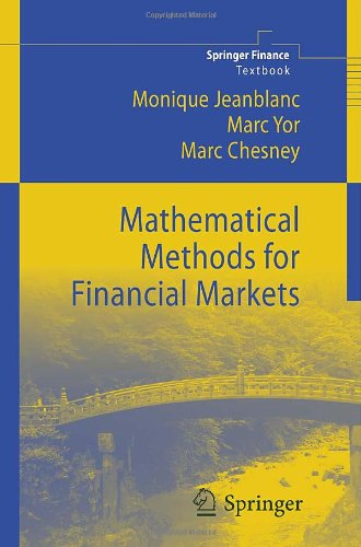 Mathematical Methods For Financial Markets 1st Edition Monique Jeanblanc