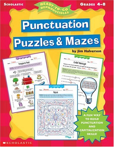 Punctuation Puzzles Mazes Readytogo Reproducibles Jim Halverson
