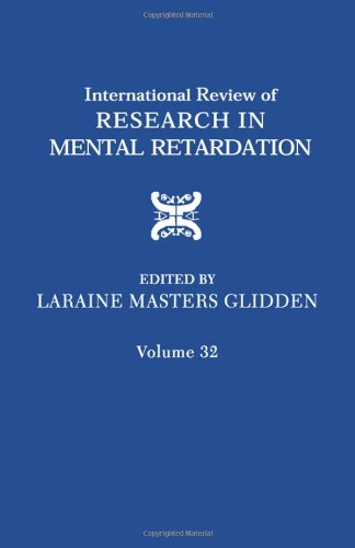 International Review Of Research In Mental Retardation Vol 32 1st Laraine Masters Glidden Ed