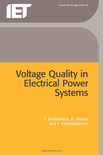 Voltage Quality In Electrical Power Systems 1st Professor J Schlabbach