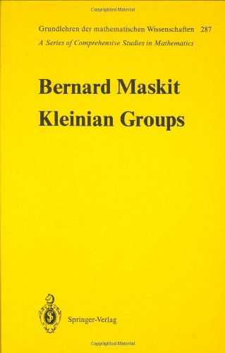 Kleinian Groups Grundlehren Der Mathematischen Wissenschaften 1st Edition Bernard Maskit