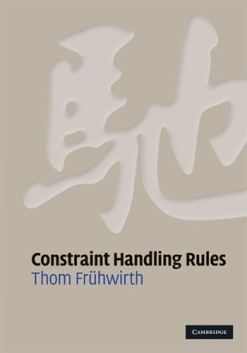 Constraint Handling Rules 1st Edition Thom Frhwirth