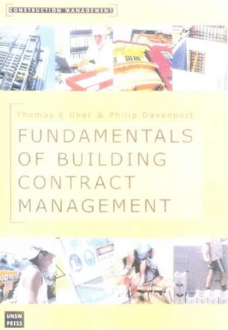 Fundamentals Of Building Contract Management Phillip Davenport