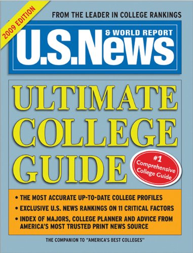 Us News Ultimate College Guide 2009 6th Edition Staff Of Usnews World Report