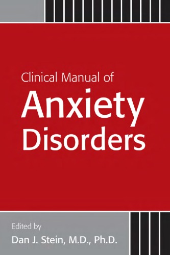 Clinical Manual Of Anxiety Disorders 1st Edition Dan J Stein