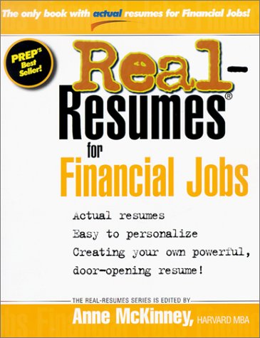 Realresumes For Financial Jobs Anne Mckinney