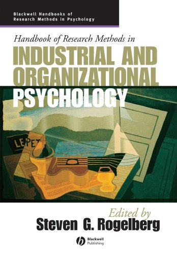 Handbook Of Research Methods In Industrial And Organizational Psychology Steven G Rogelberg