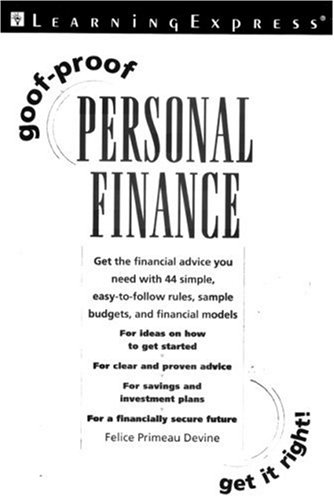 Goofproof Personal Finance 1st Edition Learningexpress Editors
