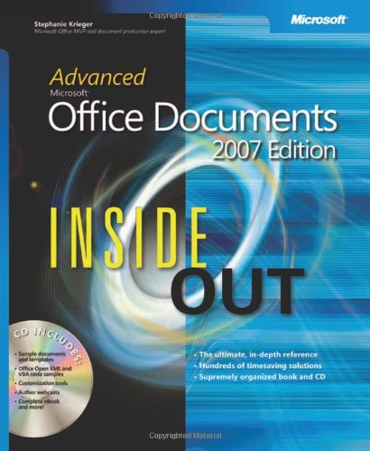 Advanced Microsoft Office Documents 2007 Edition Inside Out Stephanie Krieger