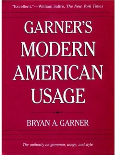 Garners Modern American Usage 2nd Bryan A Garner