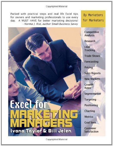 Excel For Marketing Managers Ivana Taylor Bill Jelen