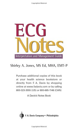 Ecg Notes Interpretation And Management Guide Shirley A Jones