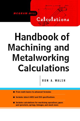 Handbook Of Machining And Metalworking Calculations Ronald Walsh