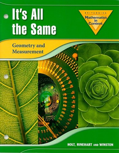 Mathematics In Context Its All The Same Geometry And Measurement Encycbrita