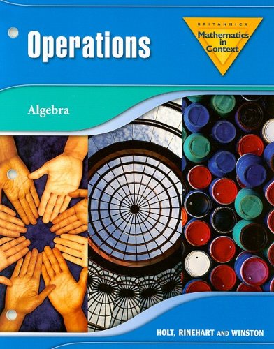 Mathematics In Context Operations Algebra Abels M Wijers M
