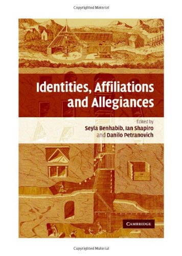 Identities Affiliations And Allegiances 1st Edition Seyla Benhabib