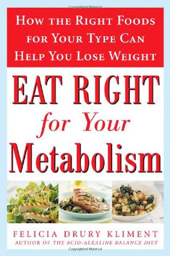 Eat Right For Your Metabolism The Individualized Diet Plan To Balance Body Chemistry Lose Weight And Prevent Disease 1st Edition Felicia Kliment