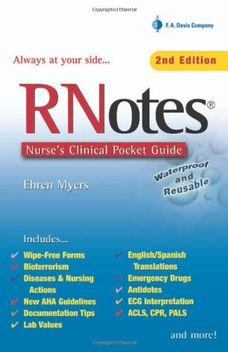 Rnotes Nurses Clinical Pocket Guide 2nd Ehren Myers