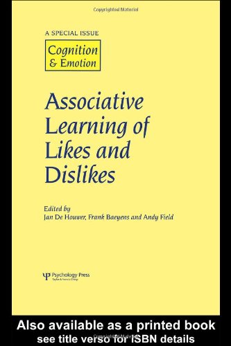 Associative Learning Of Likes And Dislikes A Special Issue Of Cognition And Emotion 1st Edition Jan De Houwer