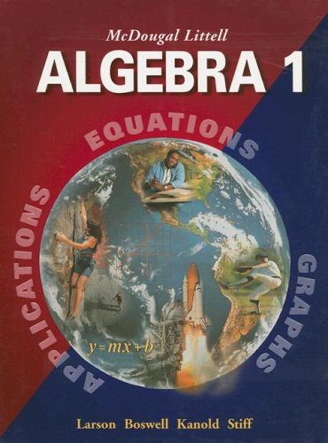 Algebra Ron Larson Laurie Boswell Timothy D Kanold Lee Stiff