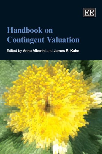 Handbook On Contingent Valuation Anna Alberini James R Kahn