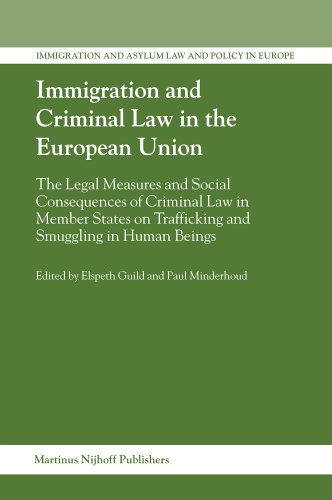Immigration And Criminal Law In The European Union Paul Minderhoud Editor Elspeth Guild Editor