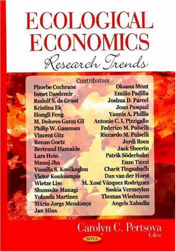 Ecological Economics Research Trends Carolyn C Pertsova
