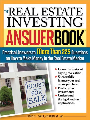 The Real Estate Investing Answer Book 1st Edition Evans