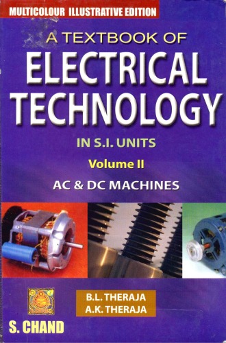 Textbook Of Electrical Technology In Si Units Vol2 Ac And Dc Machines 23rd Bl Theraja