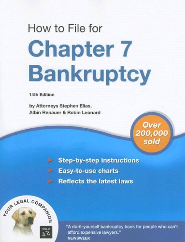 How To File For Chapter 7 Bankruptcy 14th Edition Stephen Elias Attorney