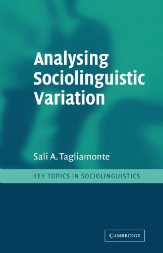 Analysing Sociolinguistic Variation 1st Edition Sali A Tagliamonte