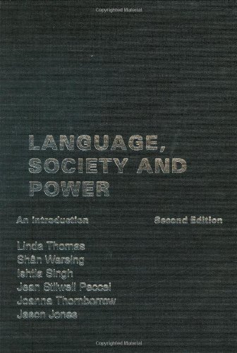 Language Society And Power An Introduction 2nd Edition Linda Thomas