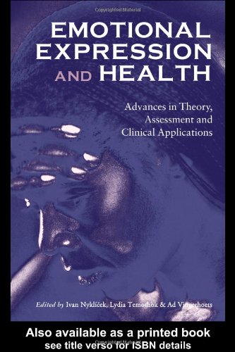 Emotional Expression And Health Advances In Theory Assessment And Clinical Applications 1st Edition Ivan Nyklcek