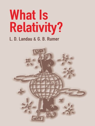 What Is Relativity Landau L D Rumer G B G B Rumer