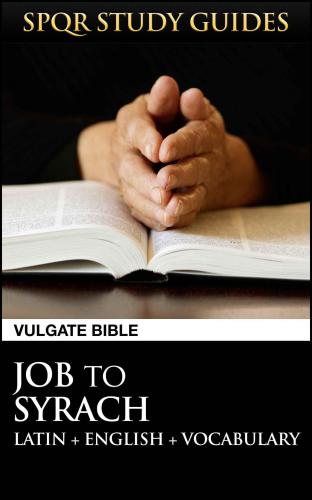 Latin Vulgate Bible Job To Syrach St Jerome