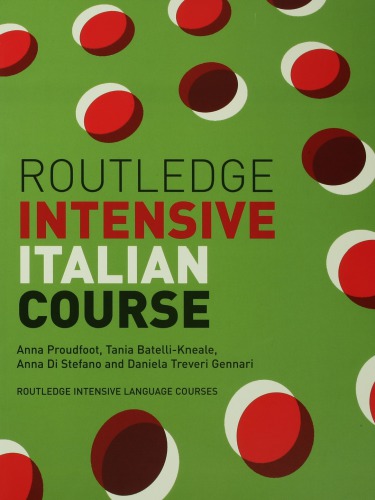 Routledge Intensive Italian Course Anna Proudfoot Daniela Treveri Gennari