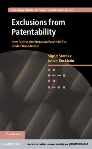 Exclusions From Patentability How Far Has The European Patent Office Eroded Boundaries Sterckx