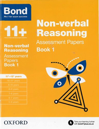 Bond 11 Nonverbal Reasoning Assessment Papers 1112 Years Book 1 1st Edition Alison Primrose