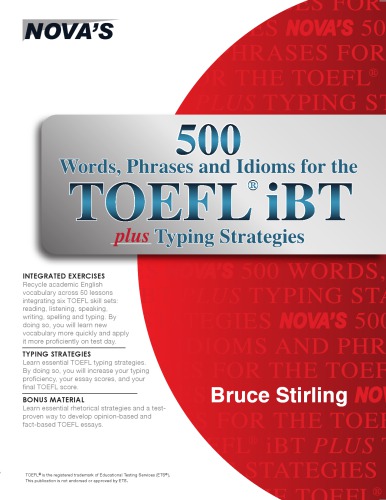 500 Words Phrases Idioms For The Toefl Ibt Plus Typing Strategies Stirling