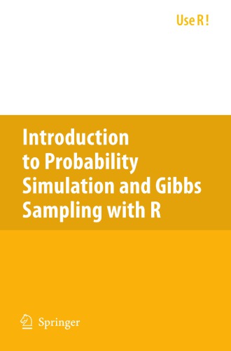 Introduction To Probability Simulation And Gibbs Sampling With R Suess