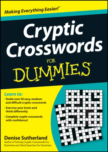 Cryptic Crosswords For Dummies Sutherland Denise