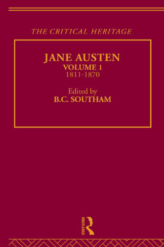 Jane Austen The Critical Heritage 18111870 Taylorfrancisausten