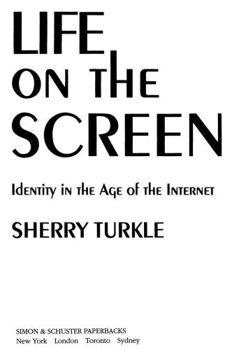 Life On The Screen Turkle Sherry