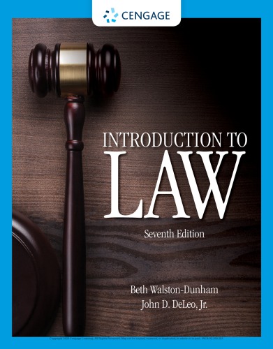 Introduction To Law 7th Edition University Of South Alabamadeleo